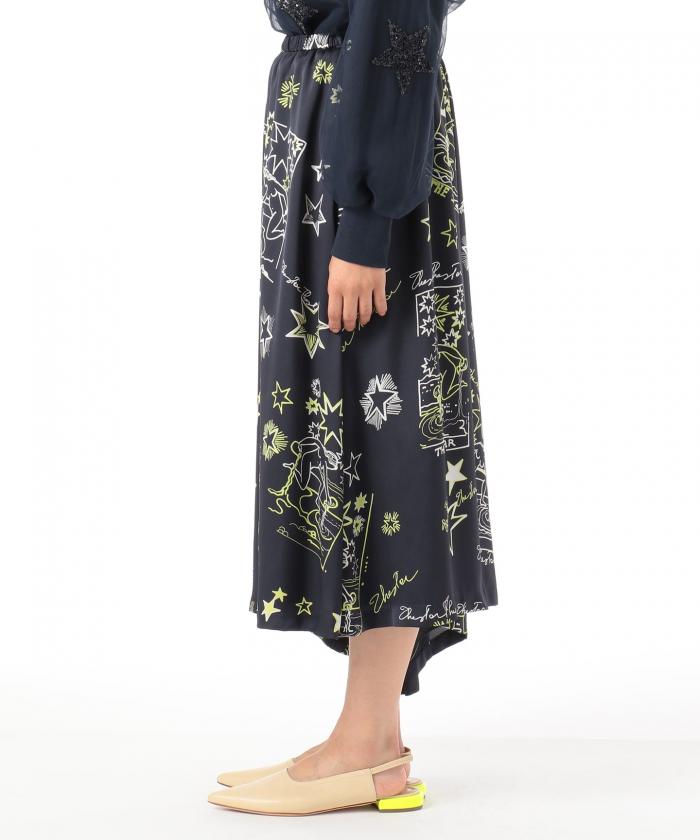 スタープリントフレアスカート(502925160)｜阪急百貨店公式通販サイト