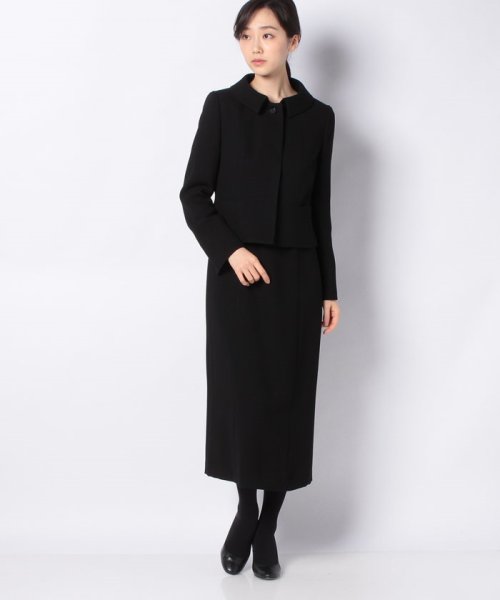 喪服 礼服 ステンカラージャケット タイトロングワンピース ブラックフォーマルセットアップスーツ フォルムフォルマ Form Forma Magaseek 喪服 礼服 ステンカラージャケット タイトロングワンピース ブラックフォーマルセットアップスーツ フォルムフォルマ Form Forma Magaseek