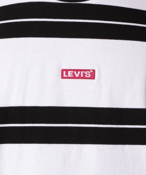 Levi's(リーバイス)/リラックスグラフィックTシャツ BABY TAB BOLT STRIPE WHITE/ BLACK STRIPE/img11