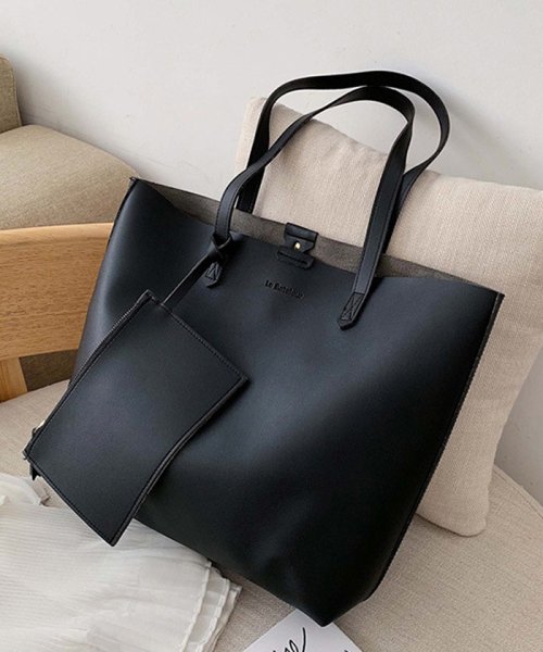 トートバッグ レディース ハンドバッグ 肩掛けバッグ ポーチ付き 大容量鞄 韓国 通勤通学 ミニミニストア Miniministore Magaseek