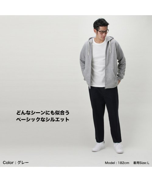 MAC HOUSE(men)(マックハウス（メンズ）)/Navy ネイビー 裏毛ジップパーカー MH/03664SS/img06