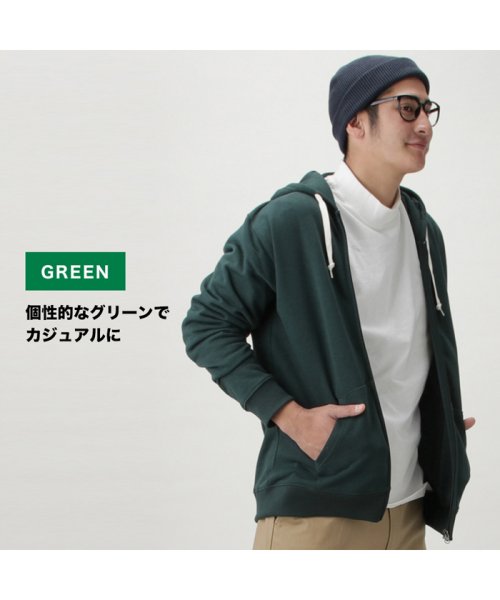 MAC HOUSE(men)(マックハウス（メンズ）)/Navy ネイビー 裏毛ジップパーカー MH/03664SS/img07