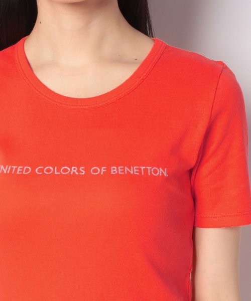 BENETTON (women)(ベネトン（レディース）)/ロゴクルーネック半袖Tシャツ・カットソー/img18