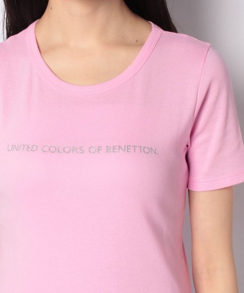 BENETTON (women)(ベネトン（レディース）)/ロゴクルーネック半袖Tシャツ・カットソー/img34