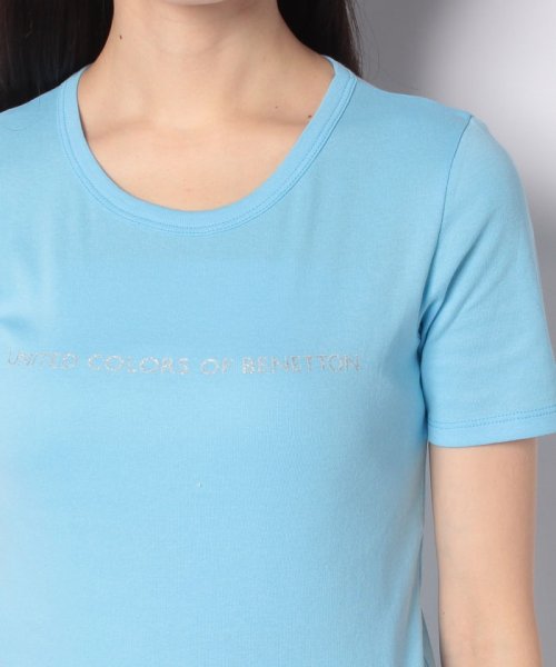 BENETTON (women)(ベネトン（レディース）)/ロゴクルーネック半袖Tシャツ・カットソー/img46