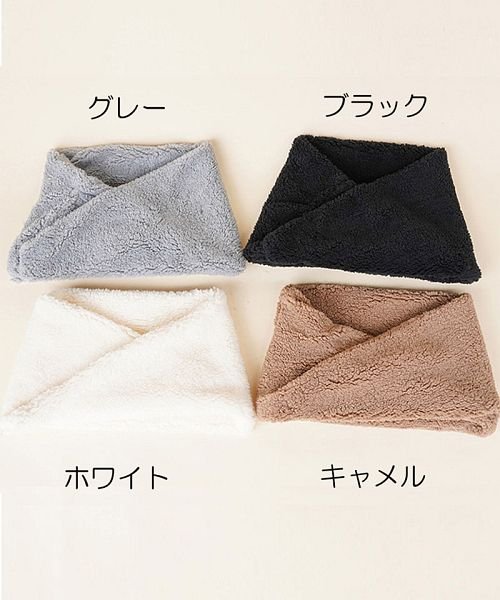 スヌードレディース ファー マフラー 白 黒 暖かいネックウォーマー もこもこ ふわふわ 可愛い ショッピングゴー Shoppinggo Magaseek
