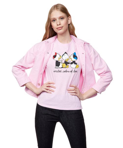 BENETTON (women)(ベネトン（レディース）)/【Disneyコラボ】ディズニーキャラカラーステッチ半袖Tシャツ/img70