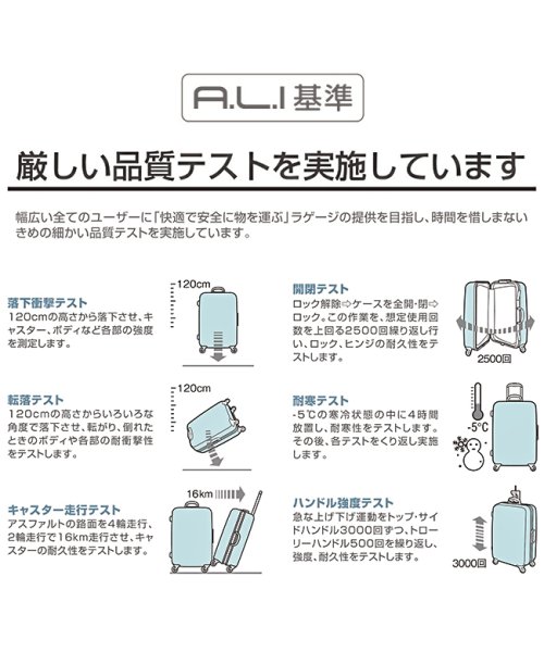 ASIA LUGGAGE(アジアラゲージ)/アジアラゲージ アリマックス2 スーツケース Mサイズ 63L フレームタイプ アルミフレーム 軽量 ALIMAX2 ALI－011R－24 キャリーケース/img15