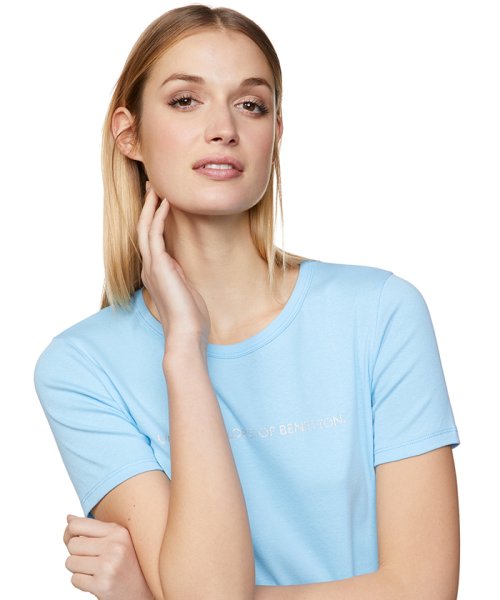 BENETTON (women)(ベネトン（レディース）)/ロゴクルーネック半袖Tシャツ・カットソー/img41