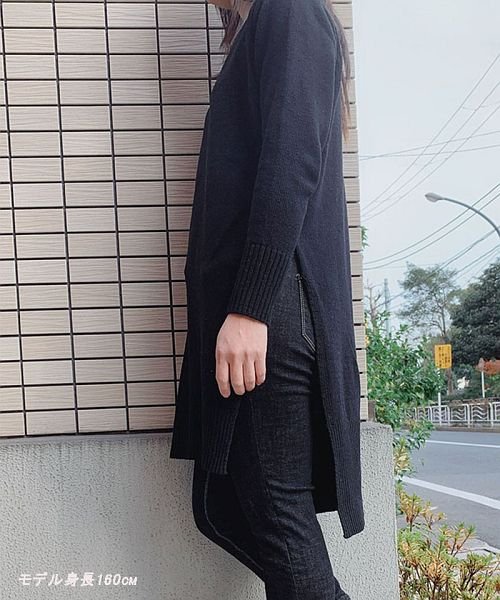 セール ニットワンピース レディース 秋冬 Vネック ロング丈 長袖 上品 きれいめ セーター マキシ丈 通勤 着痩せ セイヘイショップ Seiheishop Magaseek