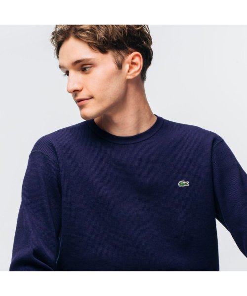 LACOSTE Mens(ラコステ　メンズ)/ワッフルクルーネックロングTshirt/img10