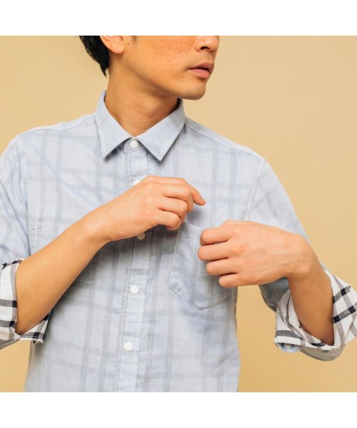 ＡＩＧＬＥ MEN(エーグル　メンズ)/吸水速乾 コジーン リバーシブル 長袖シャツ/img02