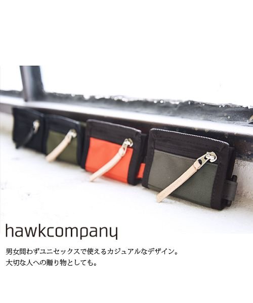 and it_(アンドイット)/ホークカンパニー HAWKCOMPANY 撥水ナイロンコンパクトウォレットレディース 財布 ウォレット ブラック オリーブ グレー オレンジ コンパクト ミニ財/img08