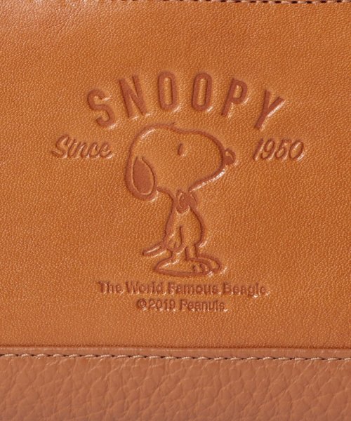 SNOOPY Leather Collection(スヌーピー)/SNOOPY/スヌーピー/蝶ネクタイ柄二つ折り財布/本革/img07