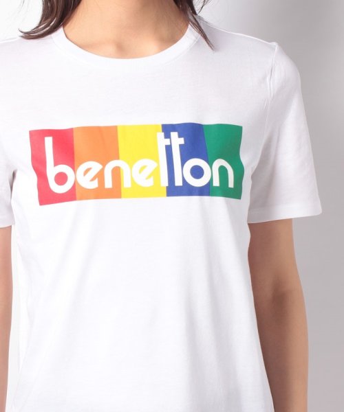BENETTON (women)(ベネトン（レディース）)/モダールコットンブランドロゴ半袖Tシャツ・カットソー/img15
