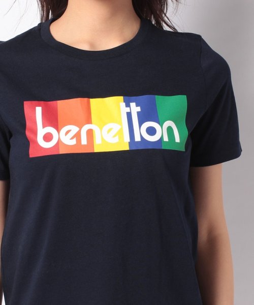 BENETTON (women)(ベネトン（レディース）)/モダールコットンブランドロゴ半袖Tシャツ・カットソー/img42