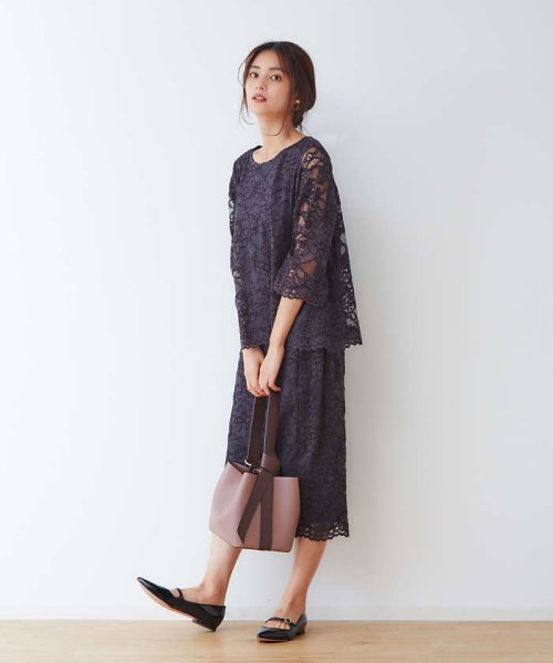 abahouse mavie(ａｂａｈｏｕｓｅ　ｍａｖｉｅ)/【定番】ecru レーススカート/img02