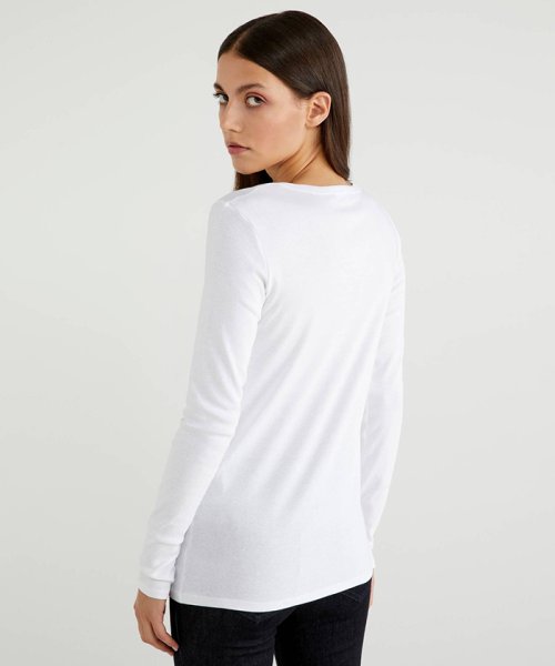 BENETTON (women)(ベネトン（レディース）)/ループロゴUネック長袖Tシャツ・カットソー/img08