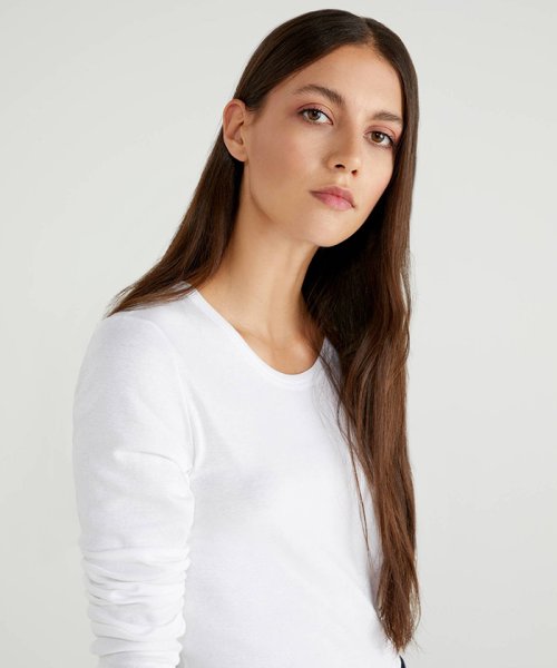 BENETTON (women)(ベネトン（レディース）)/ループロゴUネック長袖Tシャツ・カットソー/img09