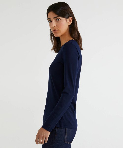 BENETTON (women)(ベネトン（レディース）)/ループロゴUネック長袖Tシャツ・カットソー/img22