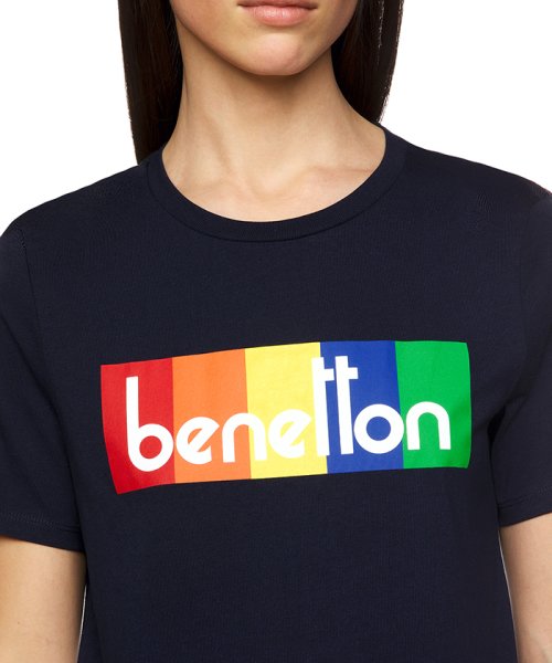 BENETTON (women)(ベネトン（レディース）)/モダールコットンブランドロゴ半袖Tシャツ・カットソー/img39