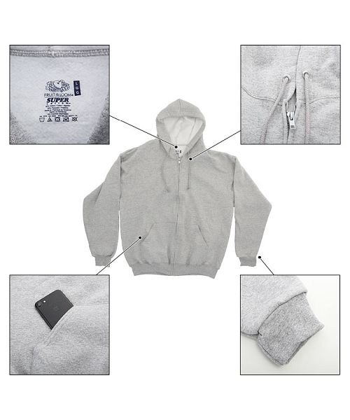 BACKYARD FAMILY(バックヤードファミリー)/Fruit of the Loom 82230 12oz Full Zip Hood/img09