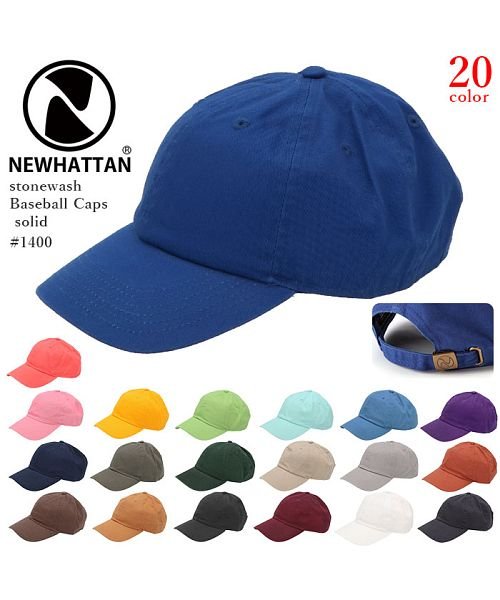 BACKYARD FAMILY(バックヤードファミリー)/NEWHATTAN ニューハッタン #1400 stonewash Baseball Caps solid/img01