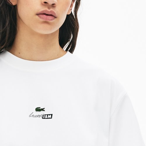 セール Lacostismプリントコットンtシャツ ラコステライブ レディース Lacostelive Ladys Magaseek