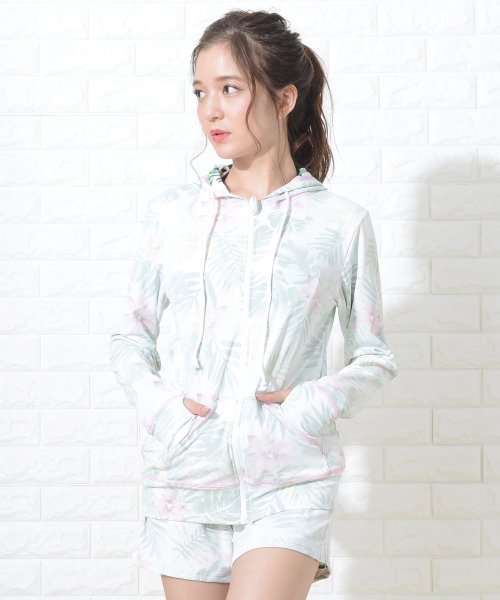 ラッシュガードパーカーセットアップ レディース水着 レースレディース Lace Ladies Magaseek ラッシュガードパーカーセットアップ レディース水着 レースレディース Lace Ladies Magaseek