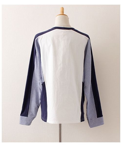 Sawa a la mode(サワアラモード)/シャツ風切り替えの長袖トップス/img11