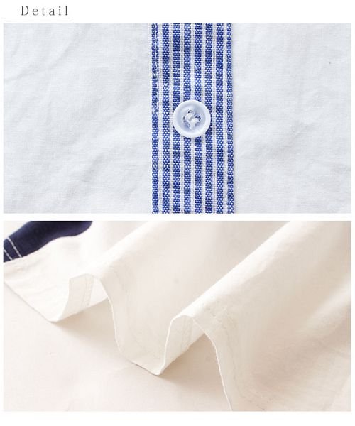 Sawa a la mode(サワアラモード)/シャツ風切り替えの長袖トップス/img14
