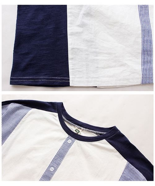 Sawa a la mode(サワアラモード)/シャツ風切り替えの長袖トップス/img16