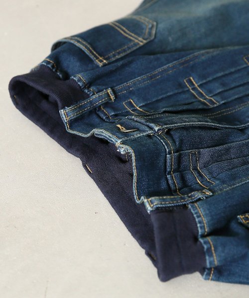 フロントタックデザインフレアデニムスカート オシャレウォーカー Osharewalker Magaseek