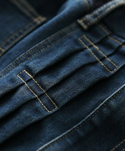 フロントタックデザインフレアデニムスカート オシャレウォーカー Osharewalker Magaseek