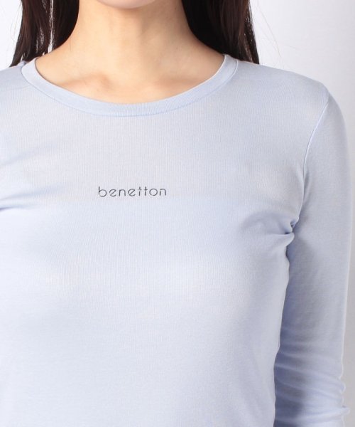 BENETTON (women)(ベネトン（レディース）)/ロゴクルーネック長袖Tシャツ・カットソー/img03