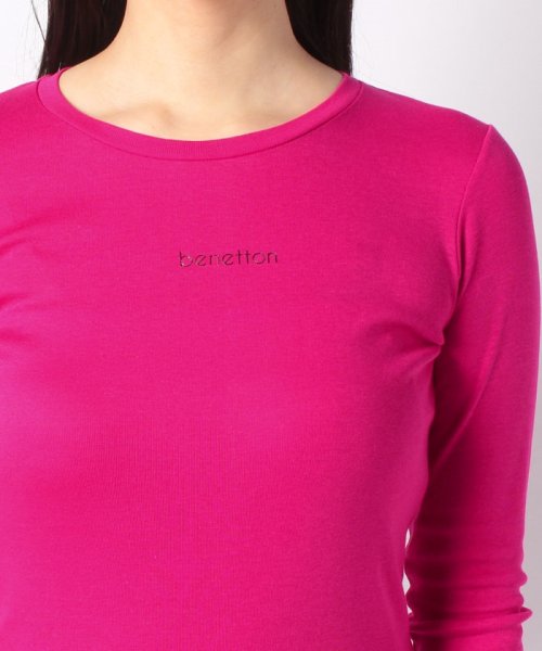 BENETTON (women)(ベネトン（レディース）)/ロゴクルーネック長袖Tシャツ・カットソー/img15