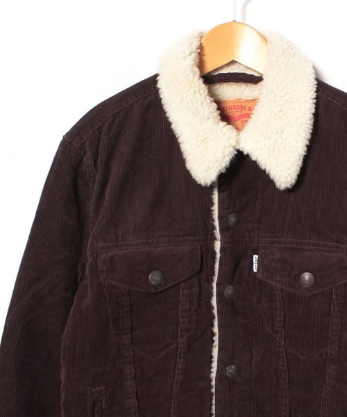 LEVI’S OUTLET(リーバイスアウトレット)/CORDUROY SHERPA TRUCKER DARK BROWN 4.2./img02