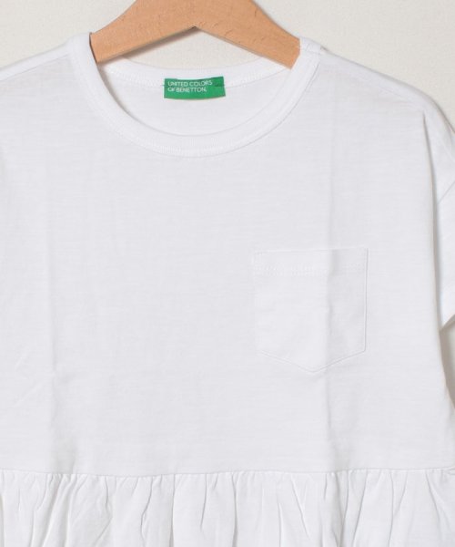 BENETTON (UNITED COLORS OF BENETTON GIRLS)(ユナイテッド　カラーズ　オブ　ベネトン　ガールズ)/ペプラムポケットTシャツ・カットソー/img04