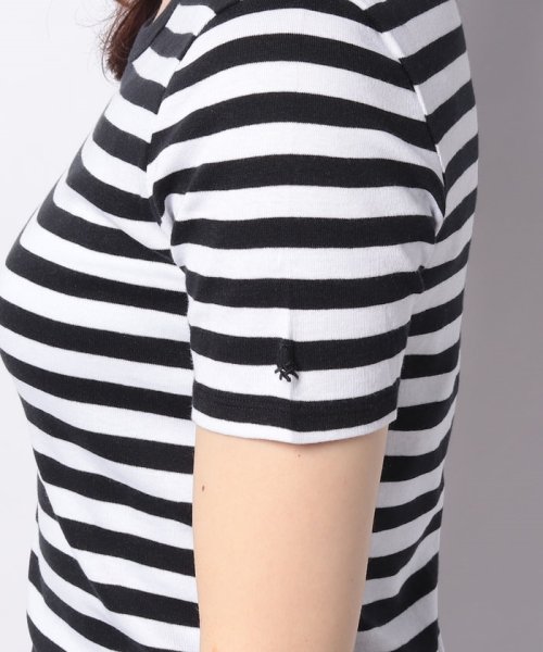 BENETTON (women)(ベネトン（レディース）)/コットン細ボーダー半袖Tシャツ・カットソー/img08