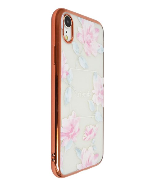 rienda(リエンダ)/iphoneケース iPhoneXR リエンダ rienda メッキクリアケース Lace Flower ピンク iphonexr/img01