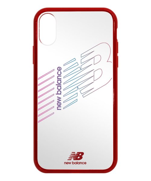 new balance(ニューバランス)/iphone ケース iPhoneXS/X ニューバランス New Balance ハイブリッド クリアケース レッド iphonexs アイフォン/img01