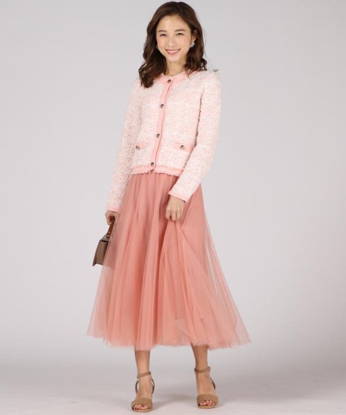 セール 手洗い可能 ウエストラインゴム切り替えチュールスカート クイーンズコート Queens Court Magaseek