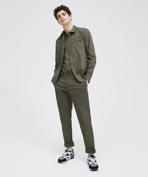 セール ポプリンミリタリーシャツ シスレー メンズ Sisley Magaseek