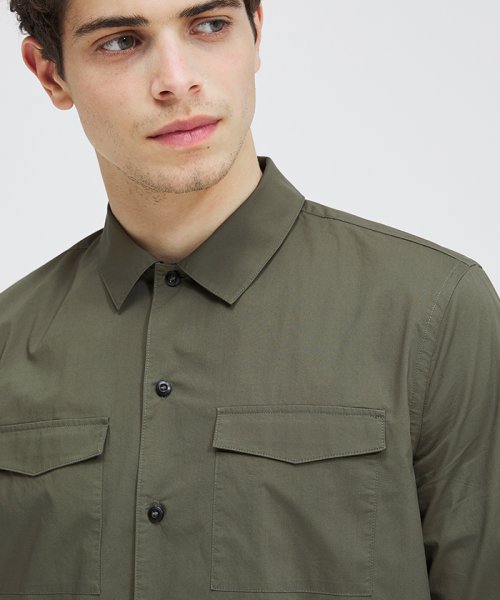 セール ポプリンミリタリーシャツ シスレー メンズ Sisley Magaseek