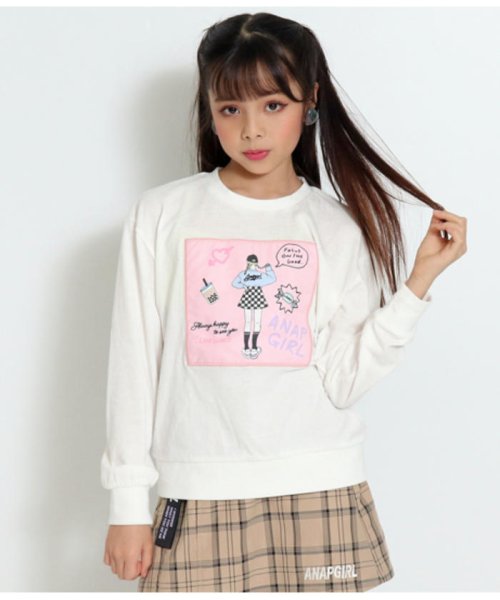 ANAP　GiRL(アナップガール)/モチーフファッショニスタロングTシャツ/img01