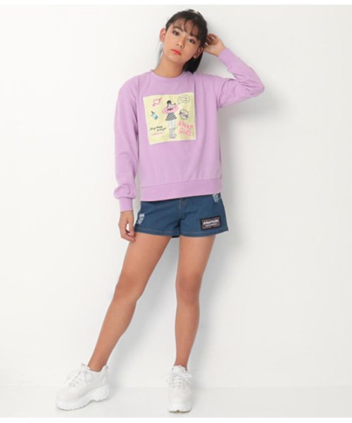 ANAP　GiRL(アナップガール)/モチーフファッショニスタロングTシャツ/img07