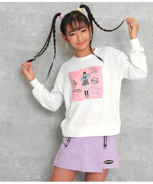 ANAP　GiRL(アナップガール)/モチーフファッショニスタロングTシャツ/img08