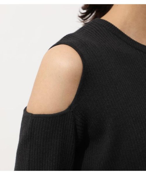 AZUL by moussy(アズールバイマウジー)/SHOULDER OPEN TUNIC KNIT TOPS/img06