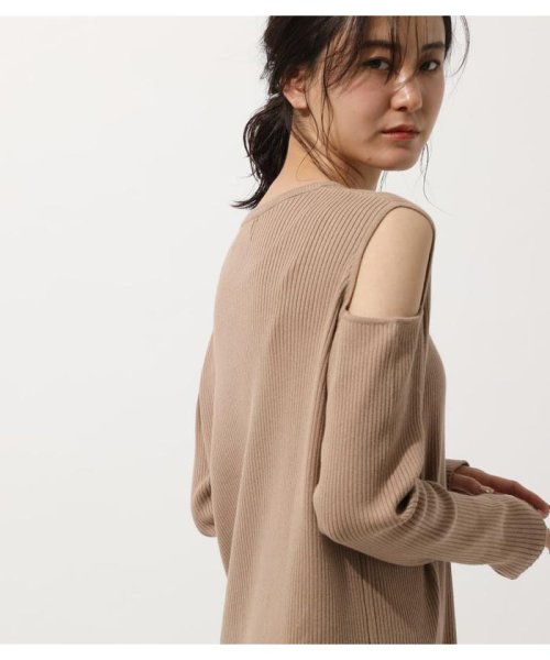 AZUL by moussy(アズールバイマウジー)/SHOULDER OPEN TUNIC KNIT TOPS/img09