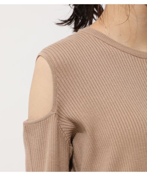 AZUL by moussy(アズールバイマウジー)/SHOULDER OPEN TUNIC KNIT TOPS/img14